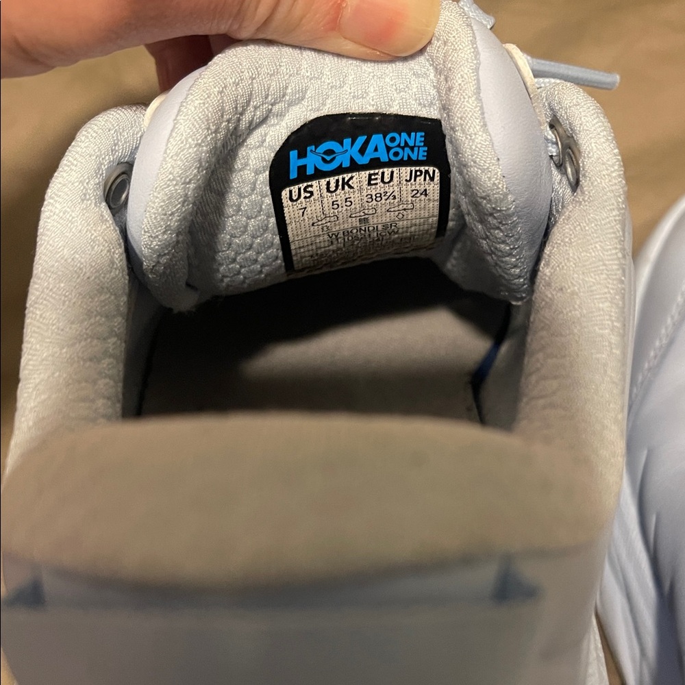 Hoka Light blue Bondi SR Shoes - Picture 5 of 9